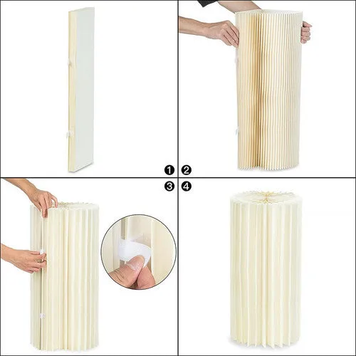 3PCS Cardboard Round Plinth | Cylinder Pedestal Wedding Flower Display Stand