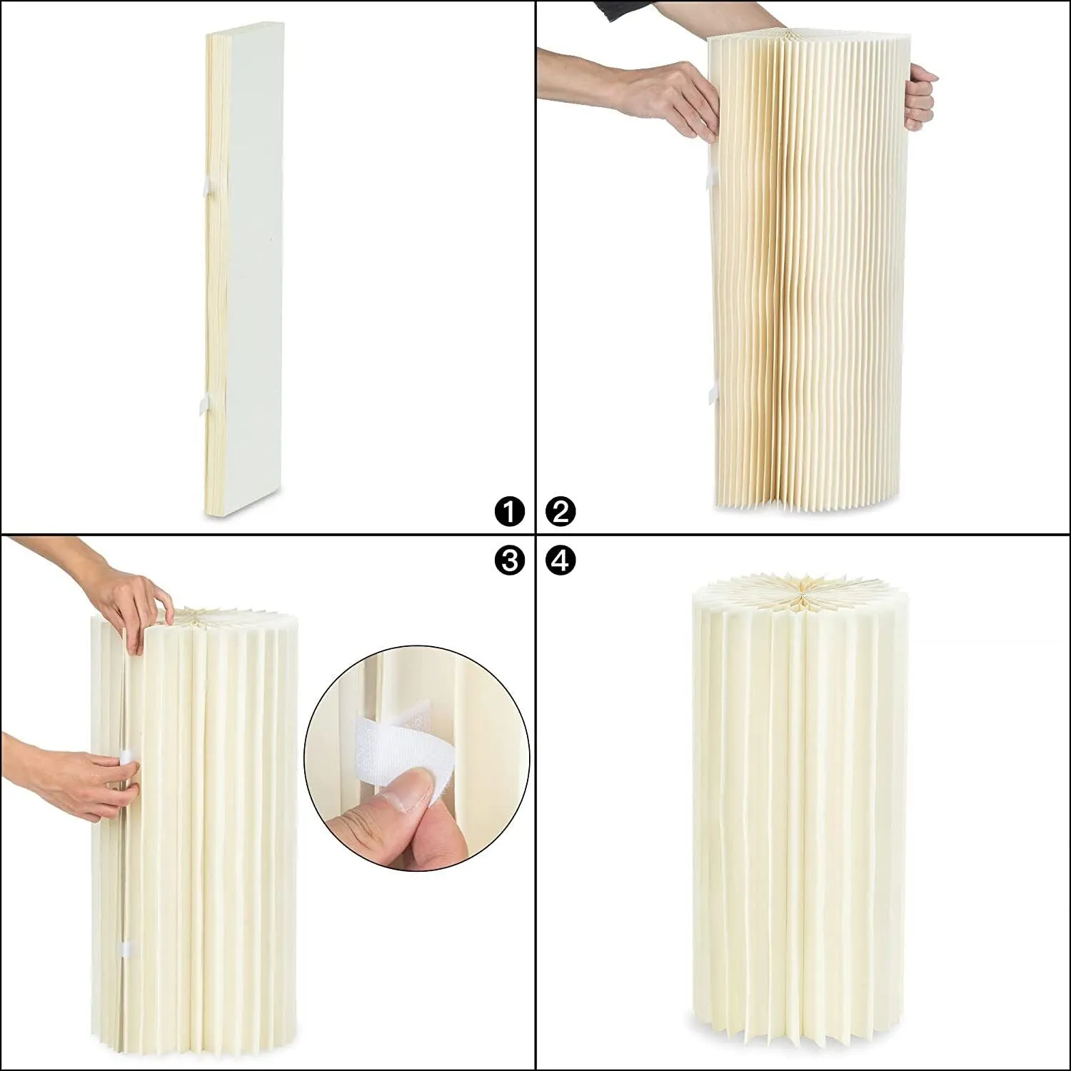 4 Hard Carboard Display Stand | Round Plinth Cylinder Pedestal | Wedding Flower