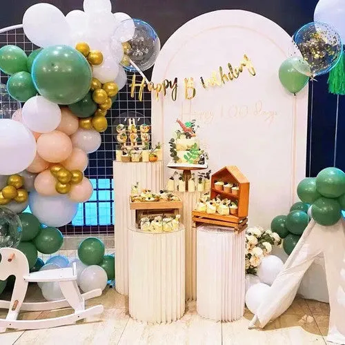 4 Hard Carboard Display Stand | Round Plinth Cylinder Pedestal | Wedding Flower