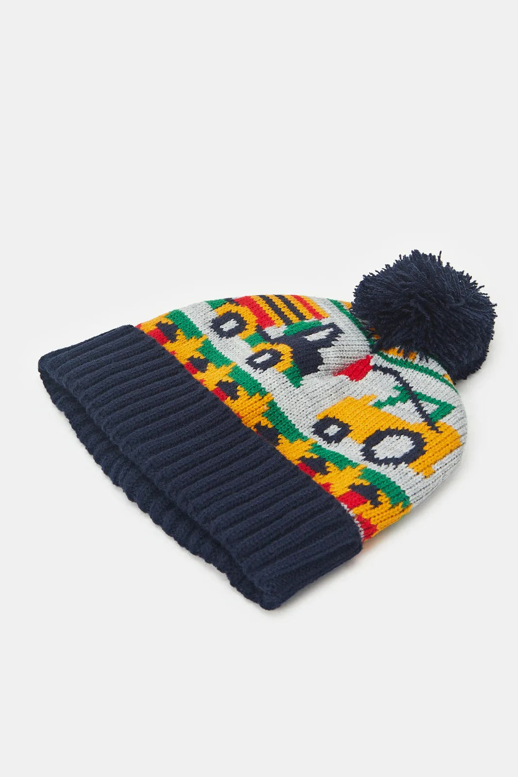 Boys Assorted Character Knitted Cap Set (3 Piece)