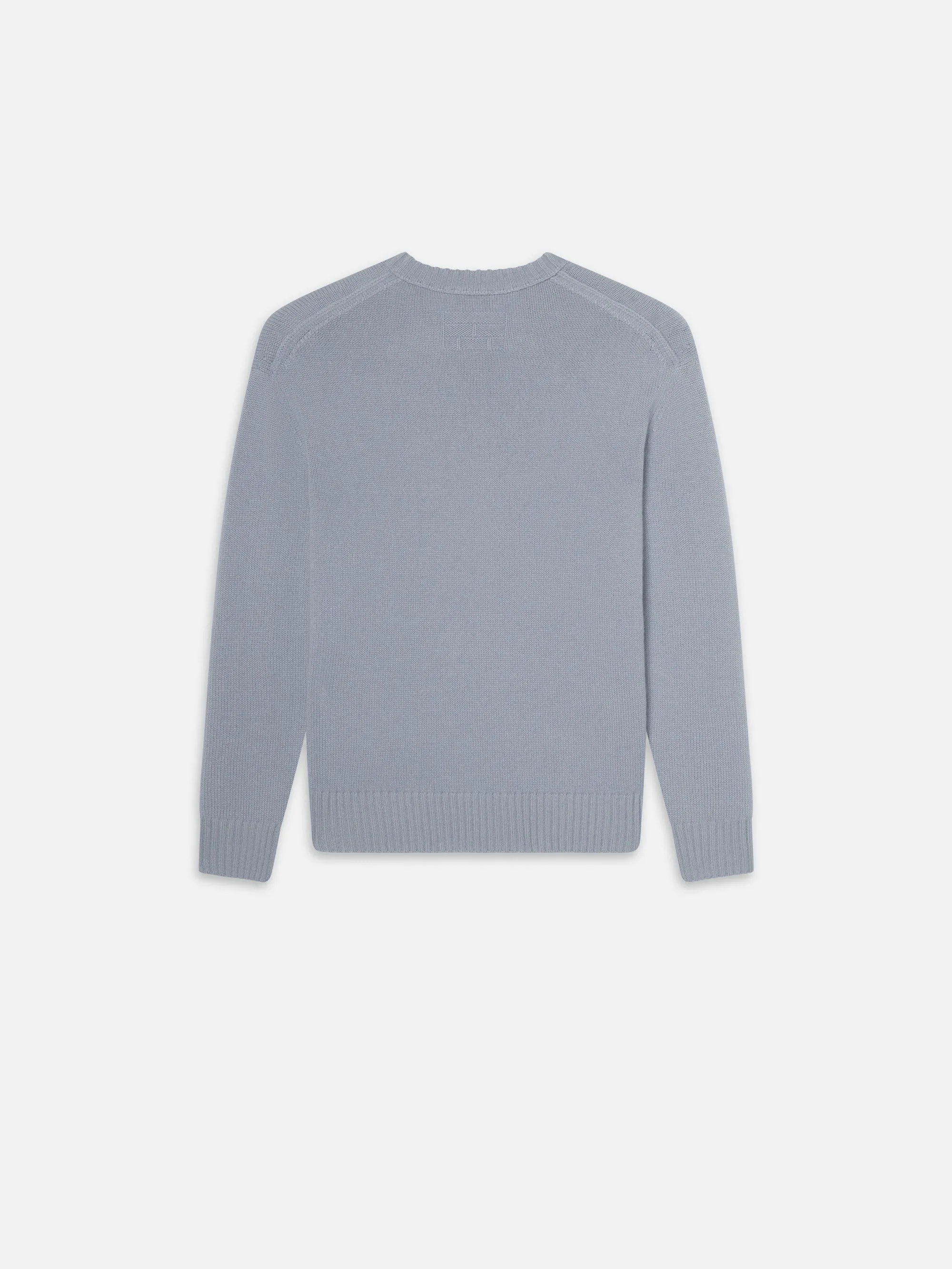 Cashmere Crewneck Sweater -- Smoky Blue