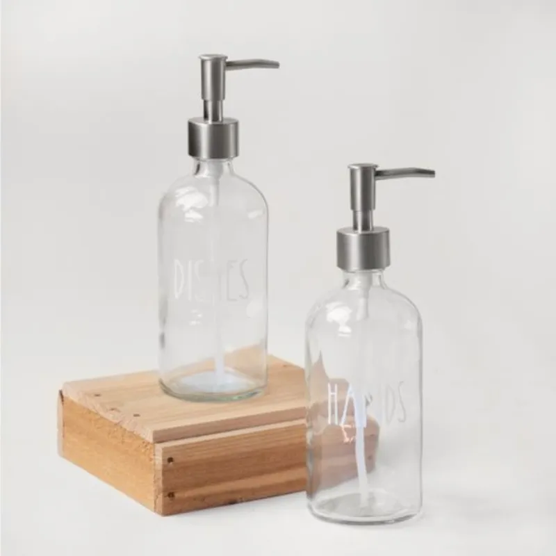 Clear Bottle Soap Pump