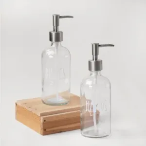 Clear Bottle Soap Pump