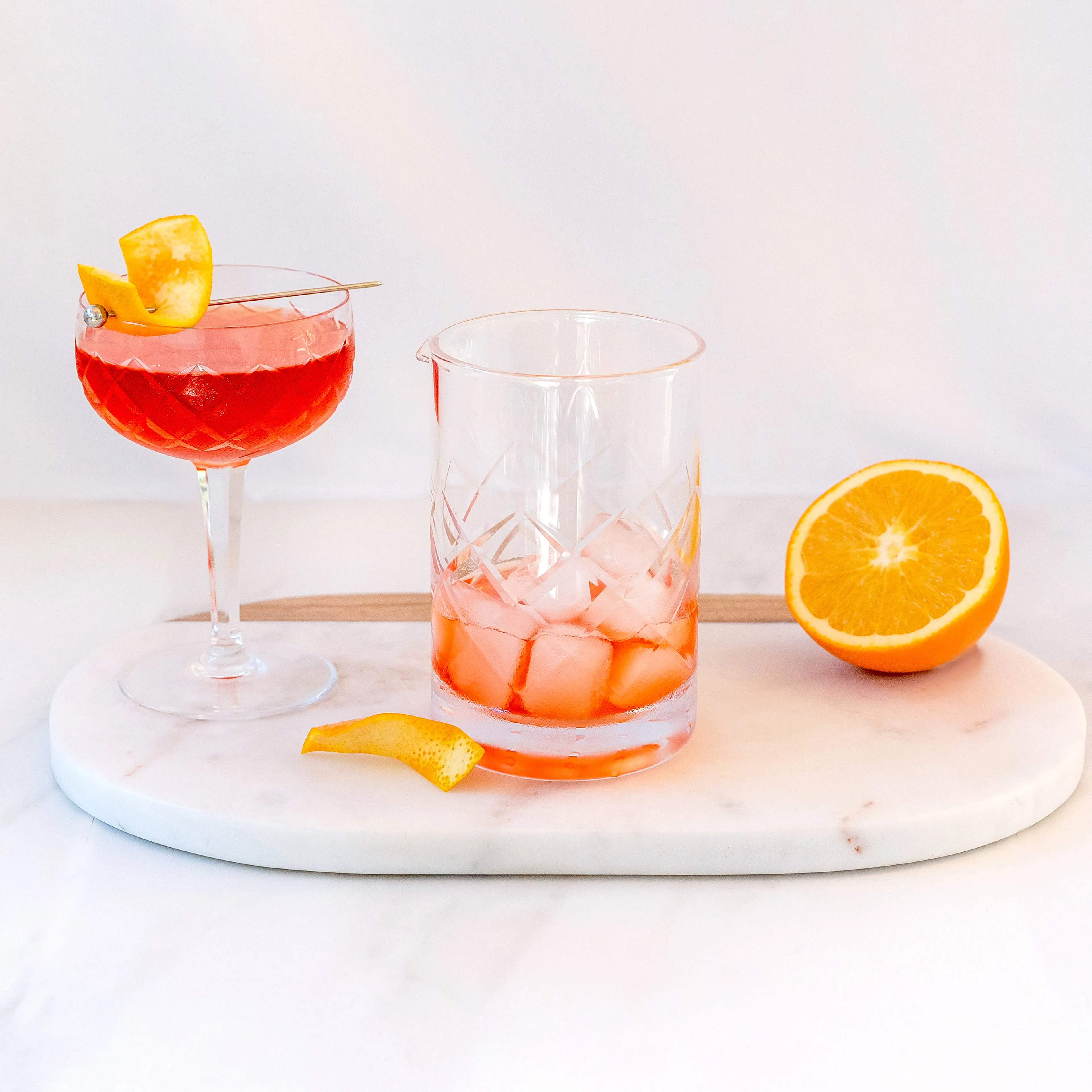 Cocktail Mixing Glass - Diamond Cut
