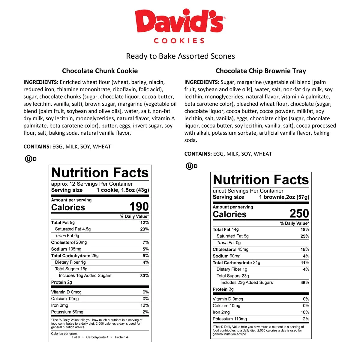 David's Cookies Brownie and Cookie Combo Pack