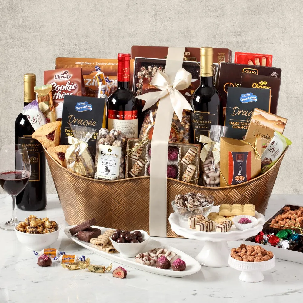 Executive Wine & Sweets Gift Basket
