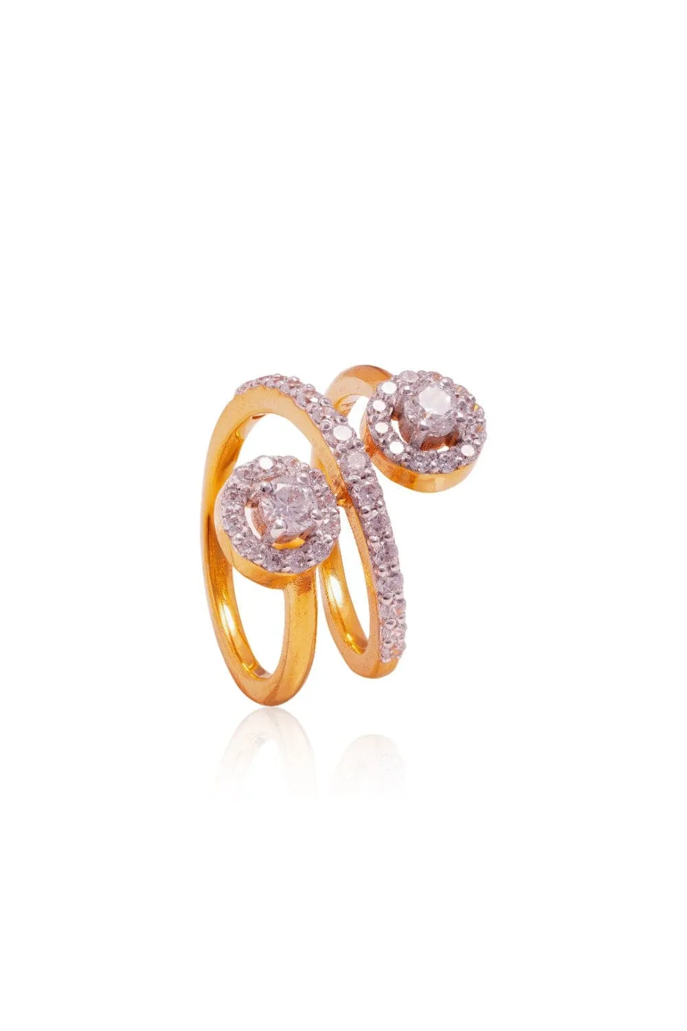 Gleaming Halo Ring