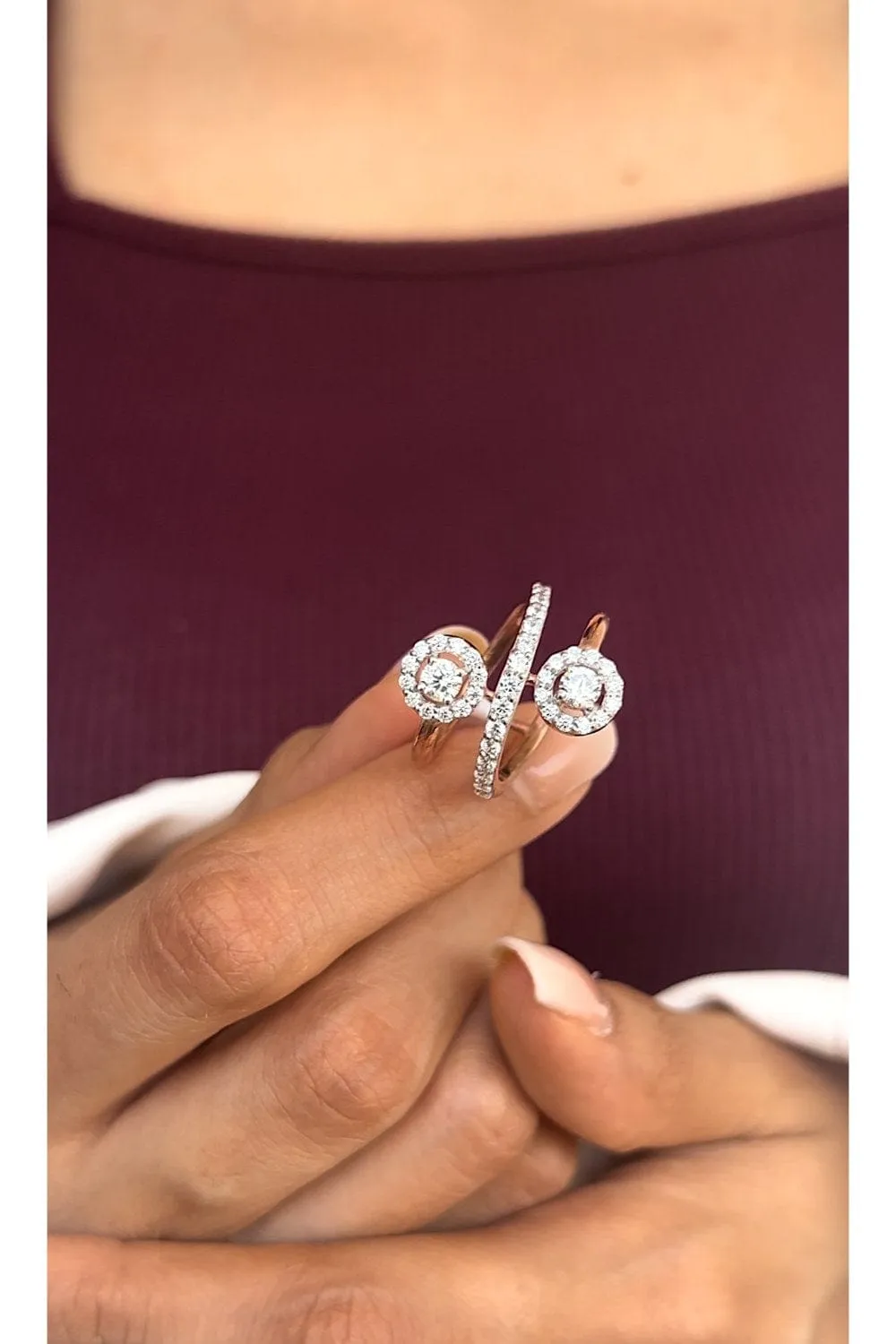 Gleaming Halo Ring