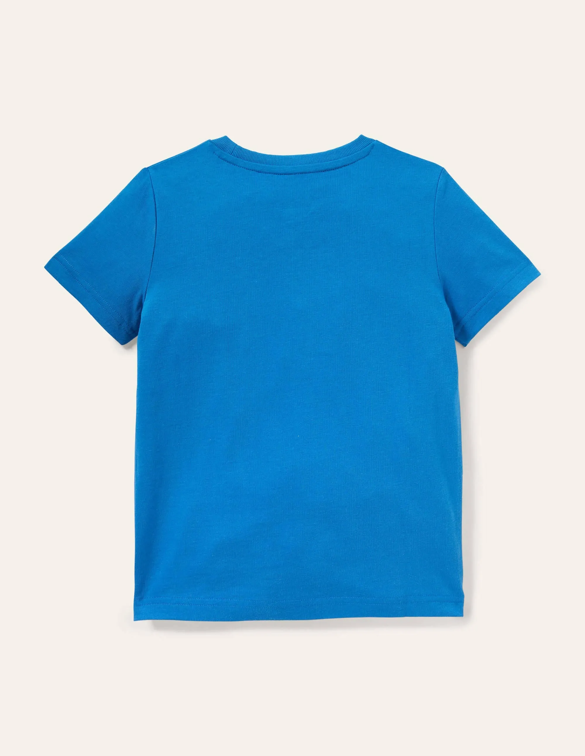 Printed History T-shirt-Bright Blue Marina Pyramid