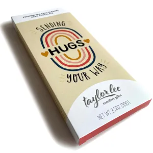 Sending Hugs Chocolate Bar Greeting Card