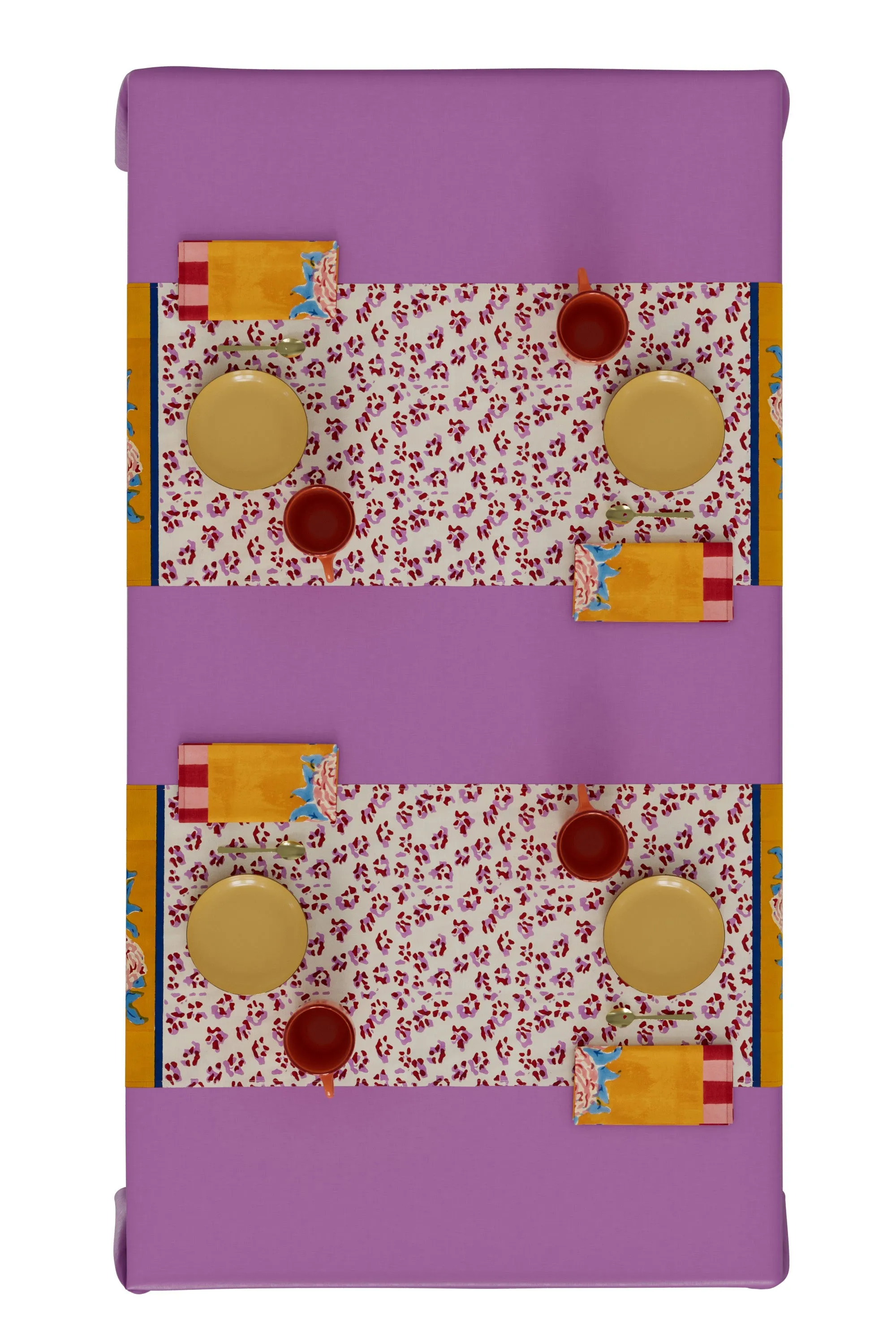 Table Runner in Gold Leopard Stripes