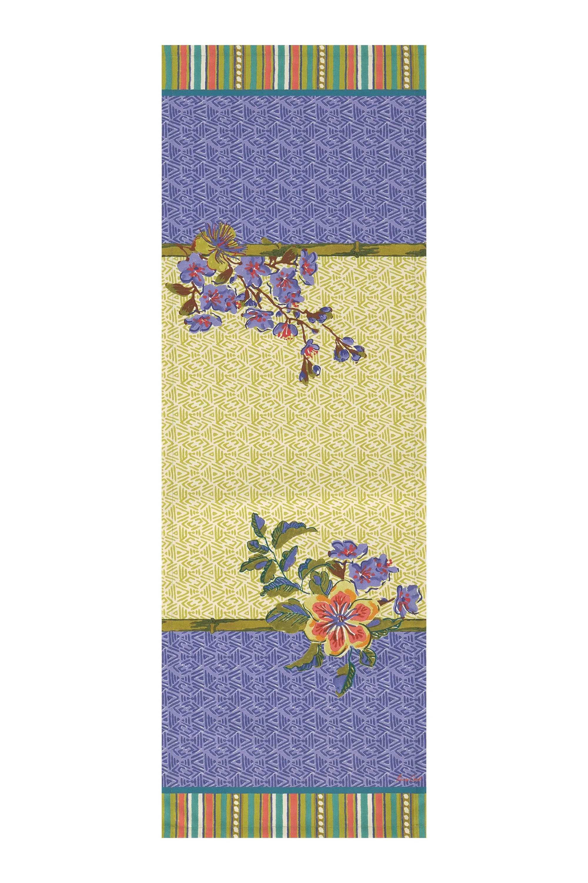 Table Runner in Oriental Garden Chutney Pervinch