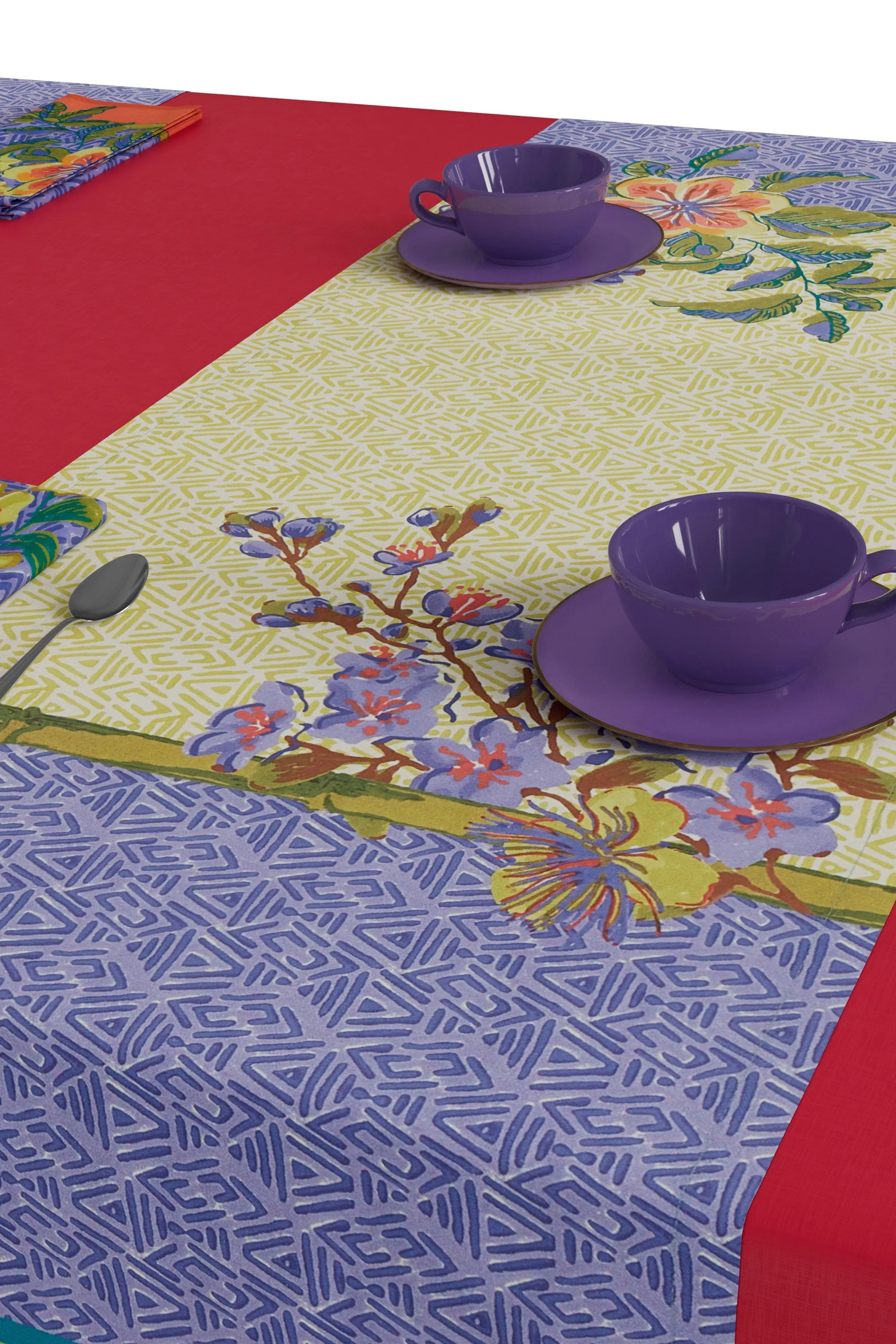Table Runner in Oriental Garden Chutney Pervinch